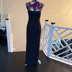 Morgan and co by Linda bernell 5/6 worn once all beaded black straps